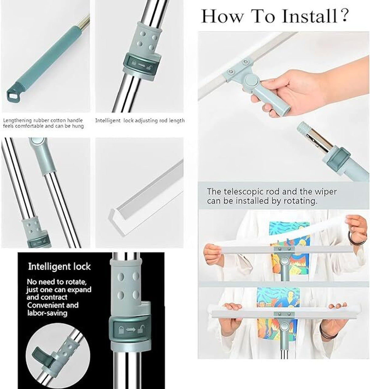 Homexa Magic Broom Silicon Floor Wiper